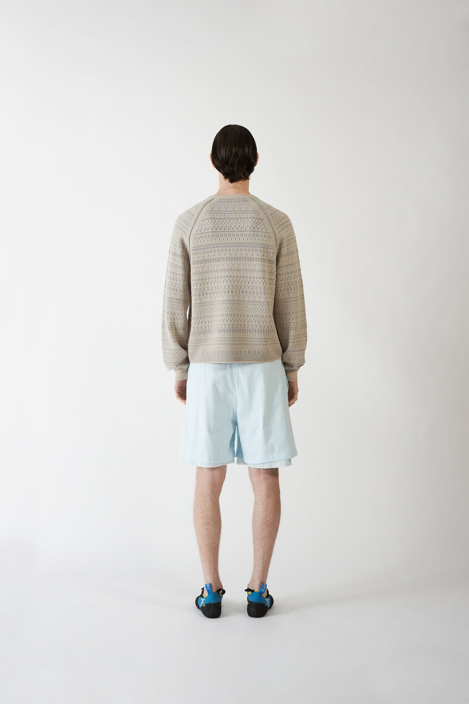 ECRU/BLUE MASVI SWEATER