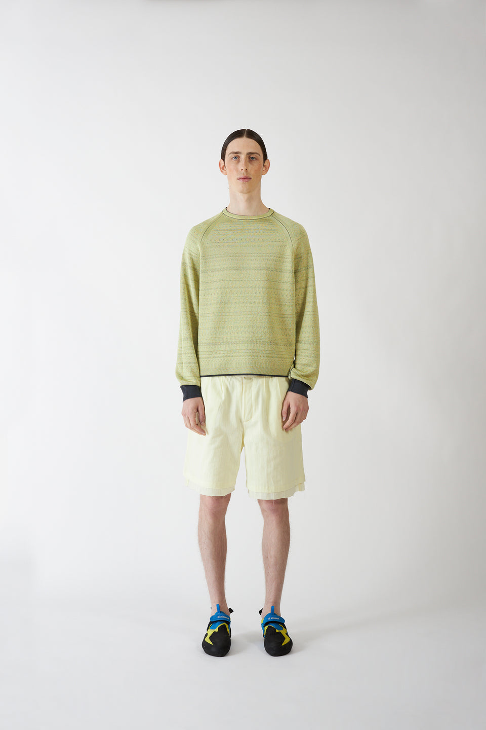 DARK GREY/LIME MASVI SWEATER