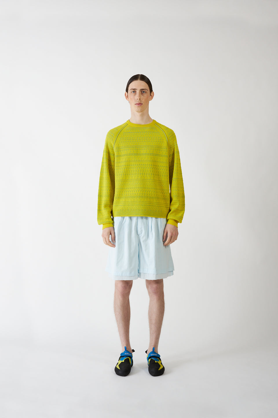 LIME/SKY MASVI SWEATER