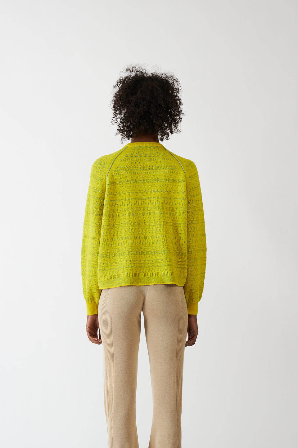LIME/SKY VISMA SWEATER