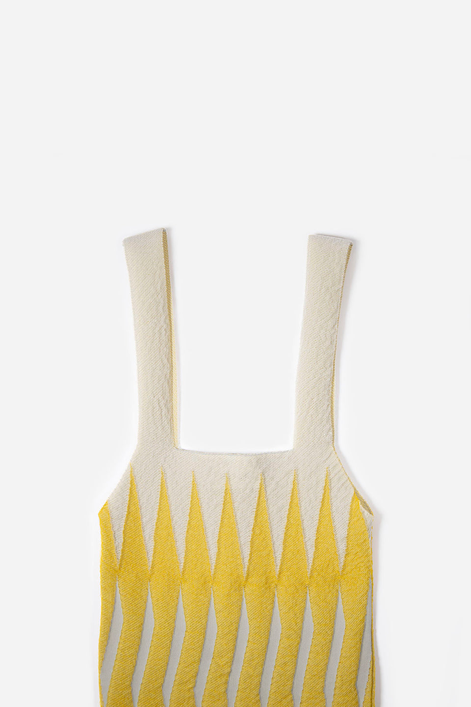 YELLOW EMBOSSED TOTE