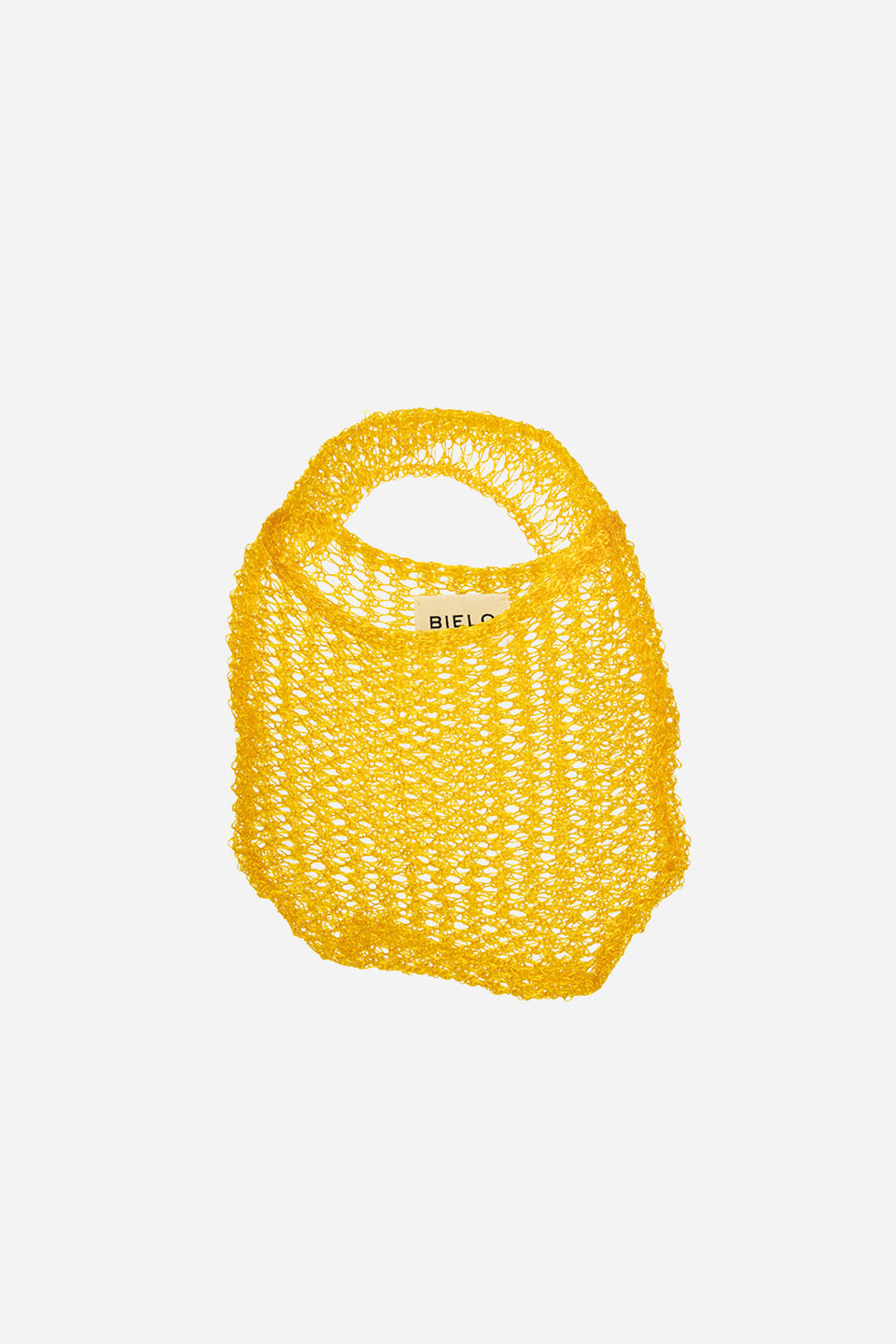 YELLOW MESH HANDBAG