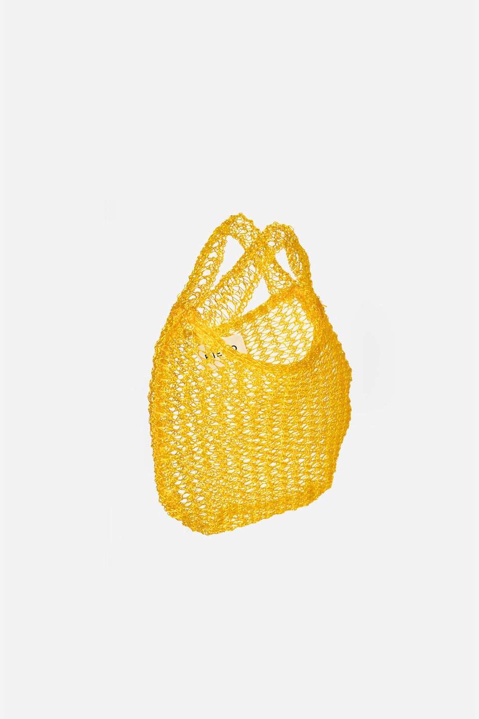 YELLOW MESH HANDBAG